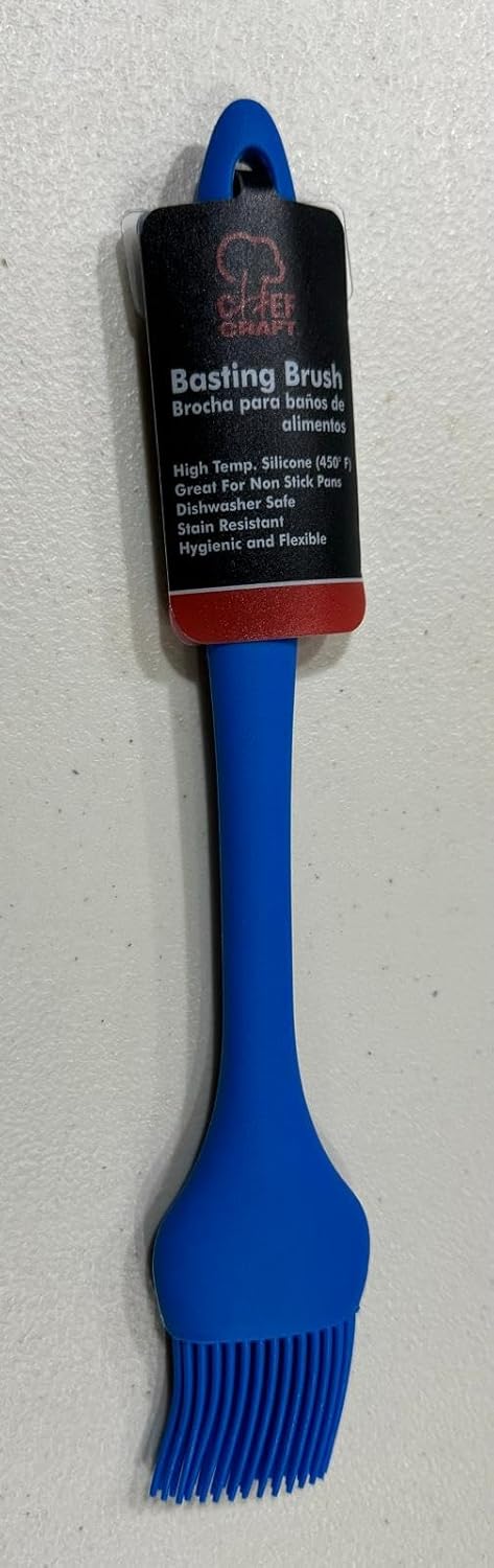 Chef Craft Premium Silicone Basting Brush, 10.25 inch, Blue